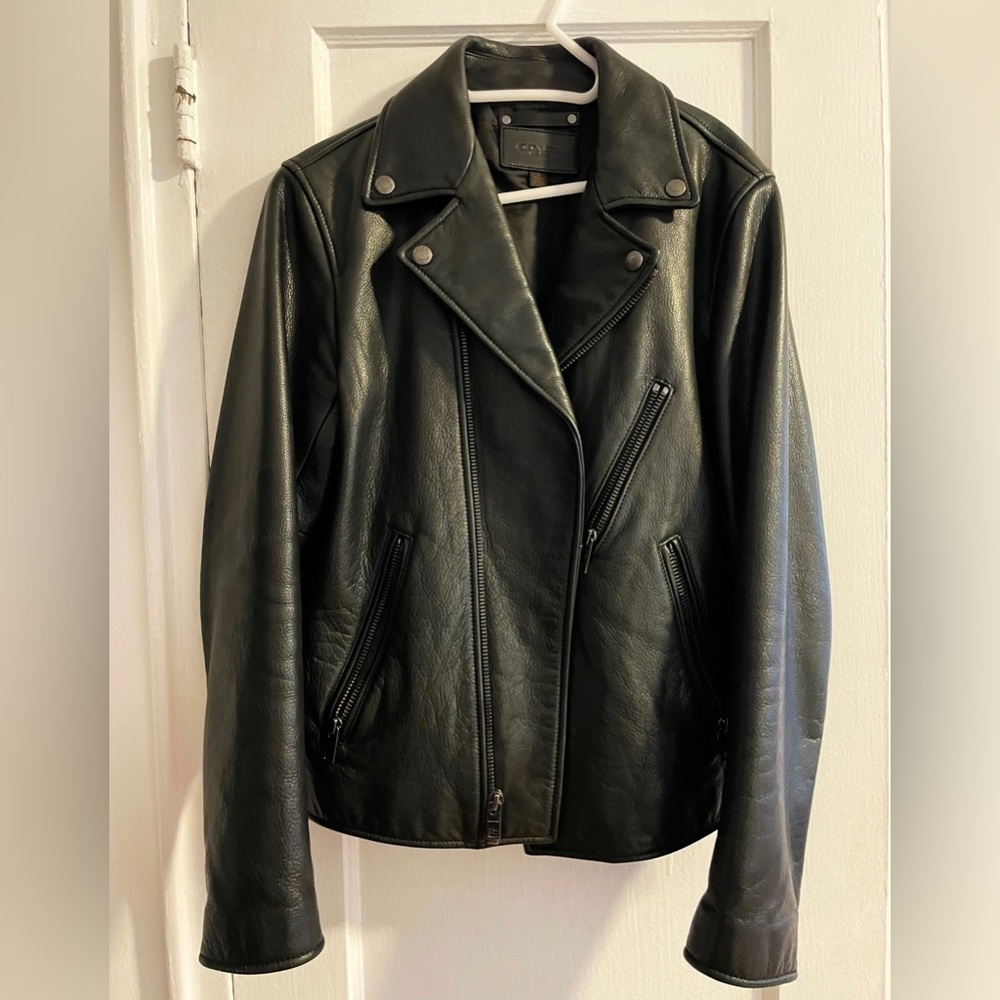 Coach Black Leather Jacket